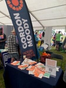 The Gordon Moody stand at Bristol Pride 2023.